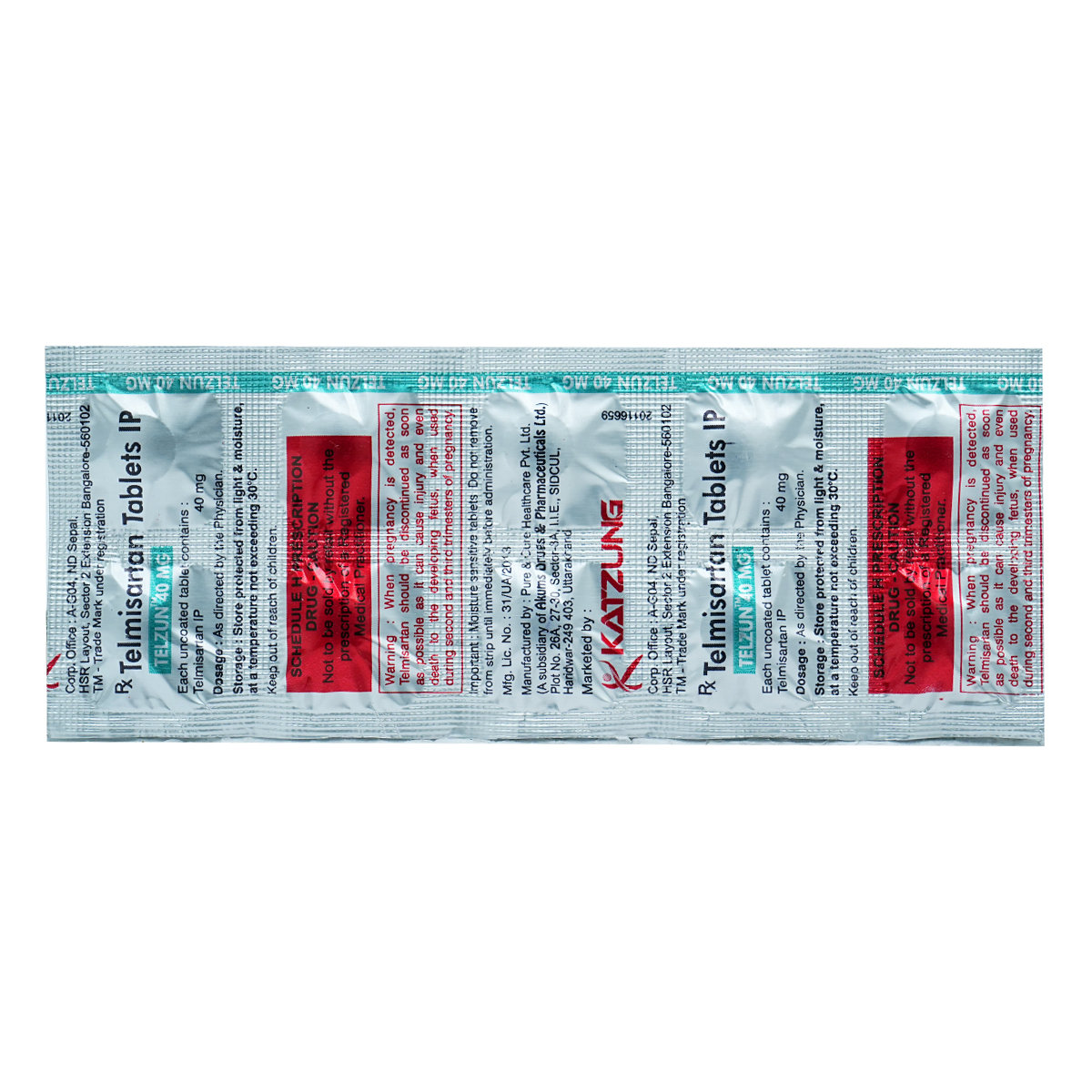 Telzun 40 mg Tablet 10's, Pack of 10 TABLETS Telzun 40 mg Tablet 10's, Pack of 10 TABLETS