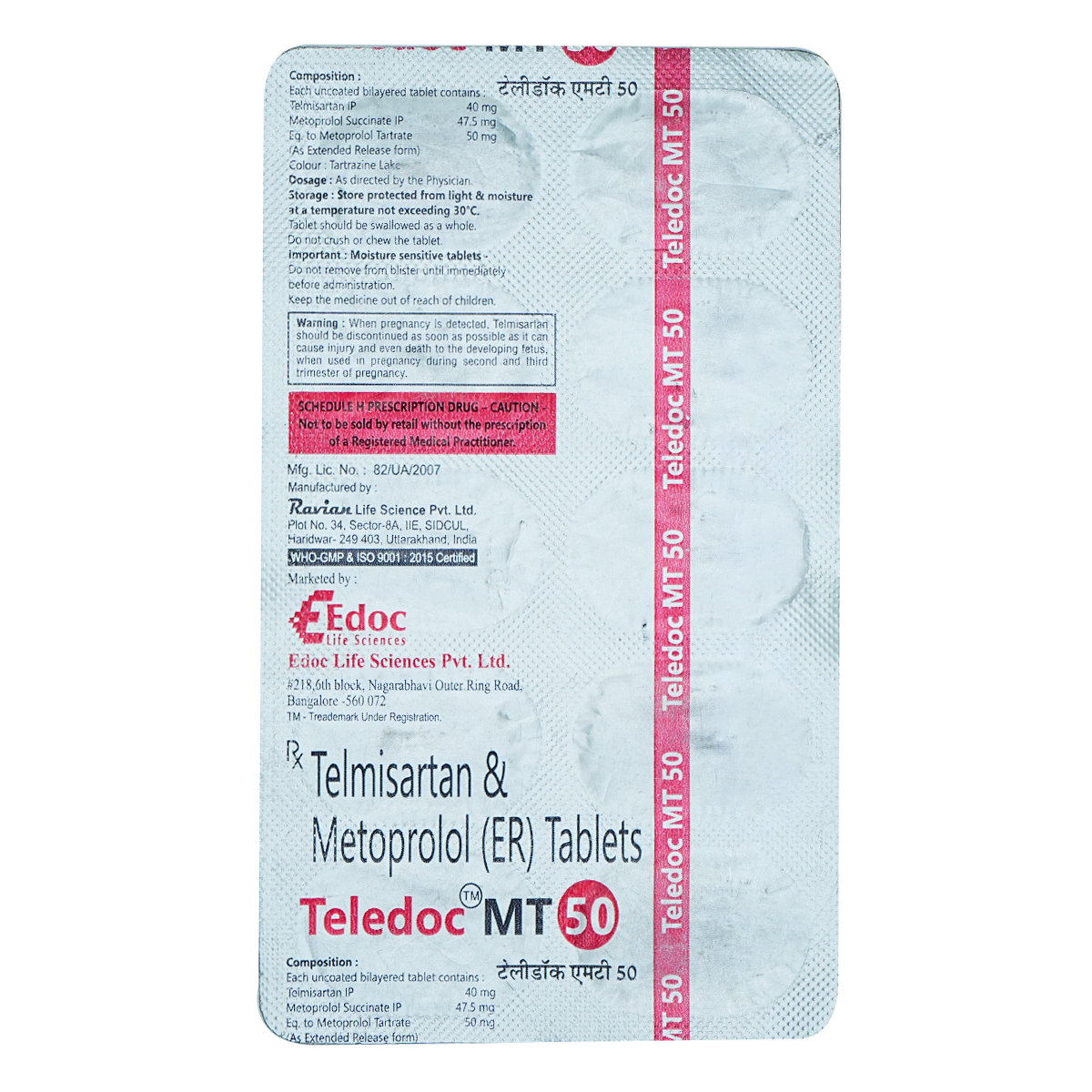 Teledoc MT 50 Tablet 10's, Pack of 10 TABLETS Teledoc MT 50 Tablet 10's, Pack of 10 TABLETS