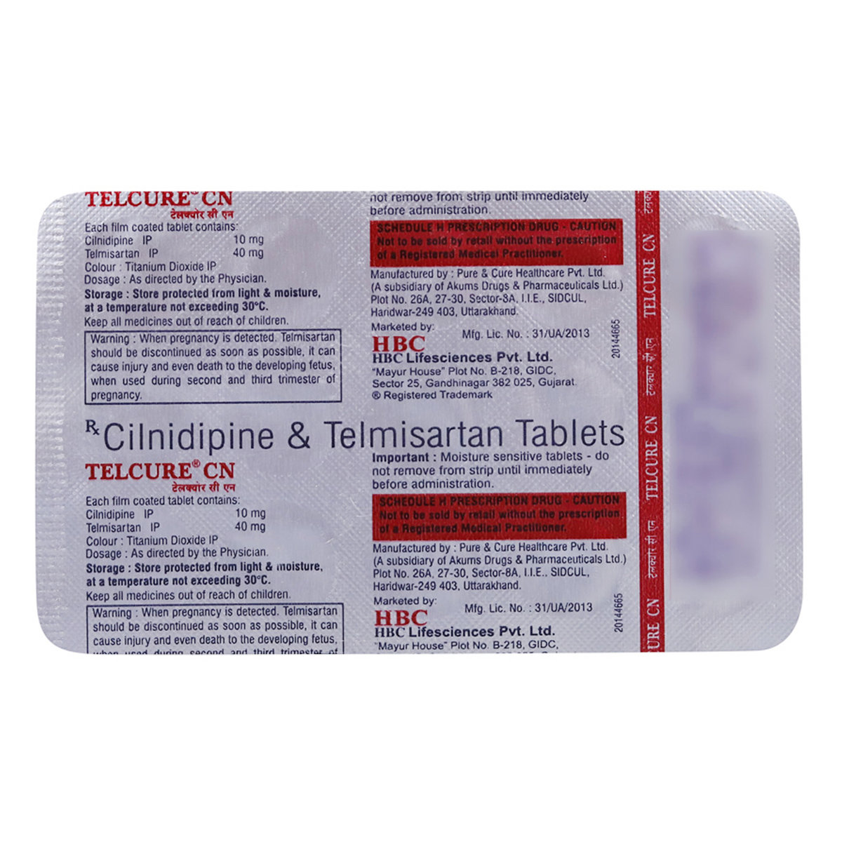 Telcure CN Tablet 15's, Pack of 15 TABLETS Telcure CN Tablet 15's, Pack of 15 TABLETS