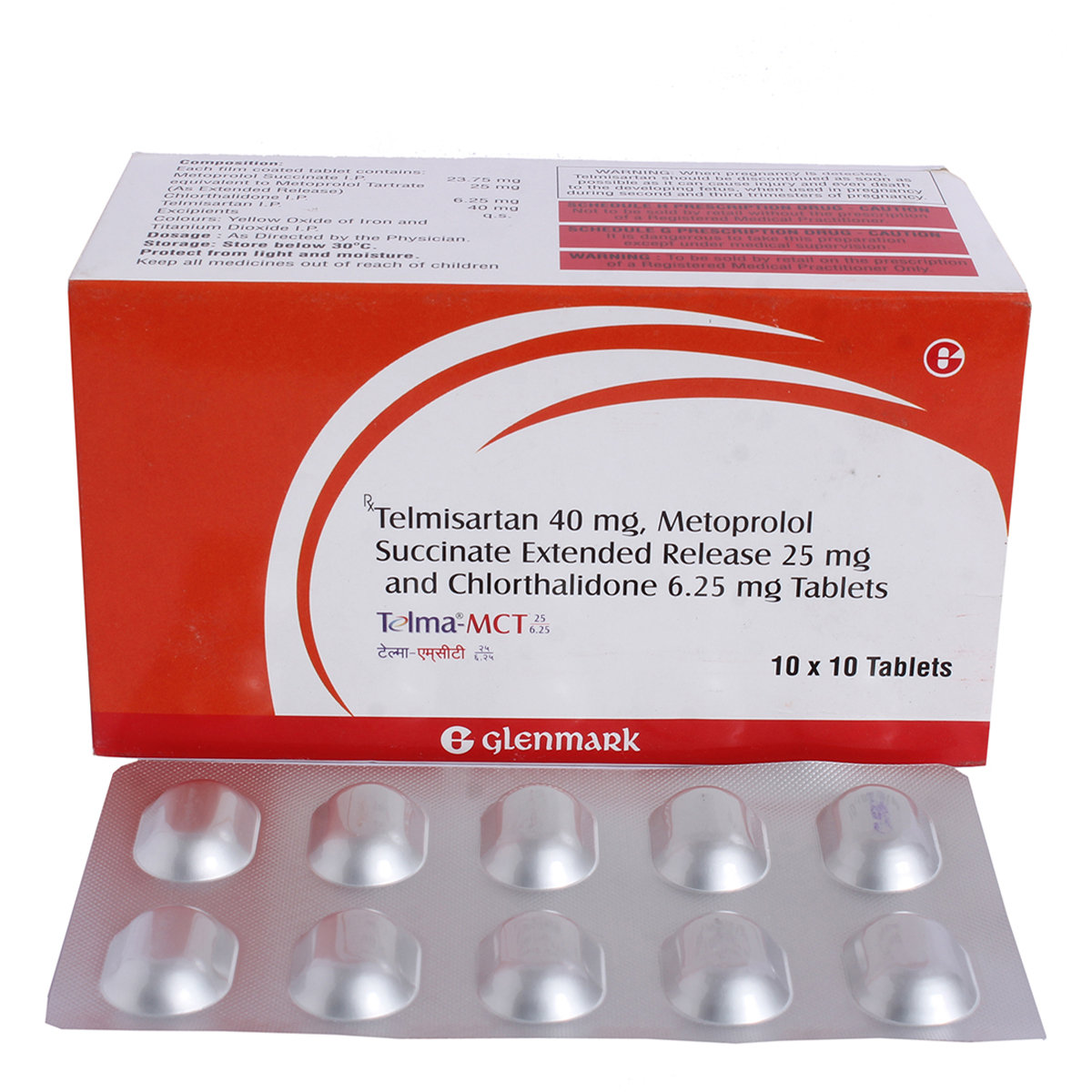 Telma MCT 25/6.25 Tablet 10's, Pack of 10 TabletS Telma MCT 25/6.25 Tablet 10's, Pack of 10 TabletS