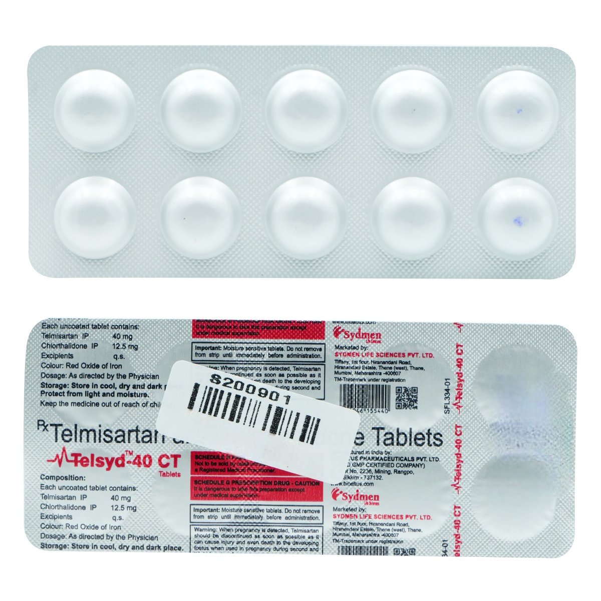 Telsyd-40 CT Tablet 10's, Pack of 10 Telsyd-40 CT Tablet 10's, Pack of 10