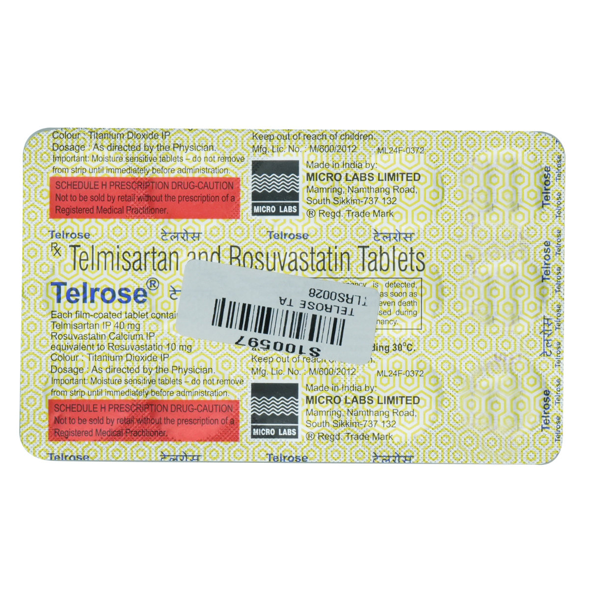 Telrose Tablet 15's, Pack of 15 Telrose Tablet 15's, Pack of 15