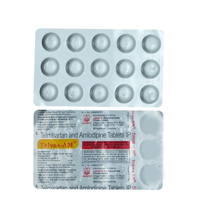 Telvas-AM Tablet 15's, Pack of 15 TabletS