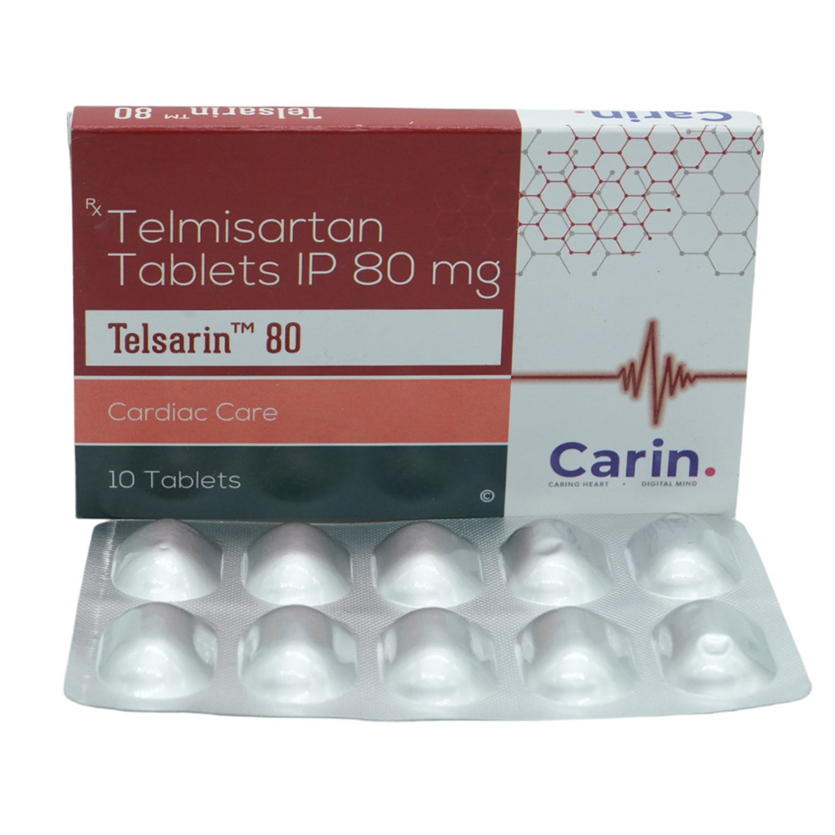 Telsarin 80 Tablet 10's, Pack of 10 TabletS Telsarin 80 Tablet 10's, Pack of 10 TabletS
