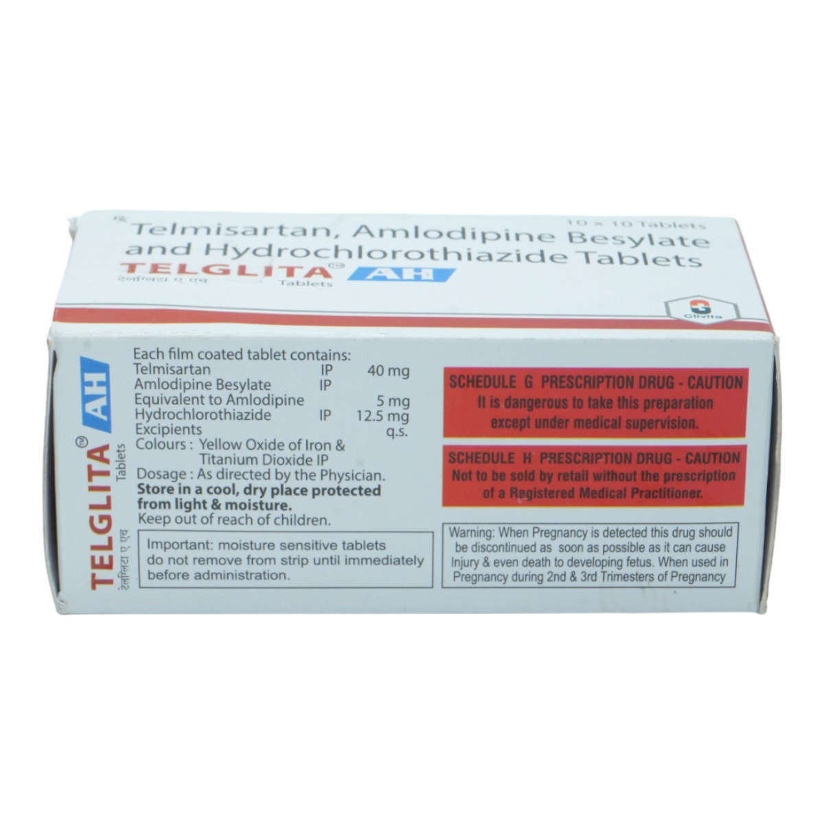 Telglita AH Tablet 10's, Pack of 10 Telglita AH Tablet 10's, Pack of 10