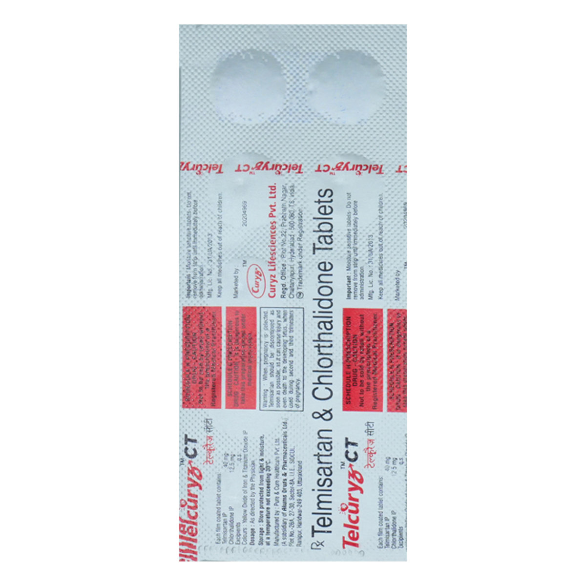 Telcuryz CT Tablet 10's, Pack of 10 Telcuryz CT Tablet 10's, Pack of 10