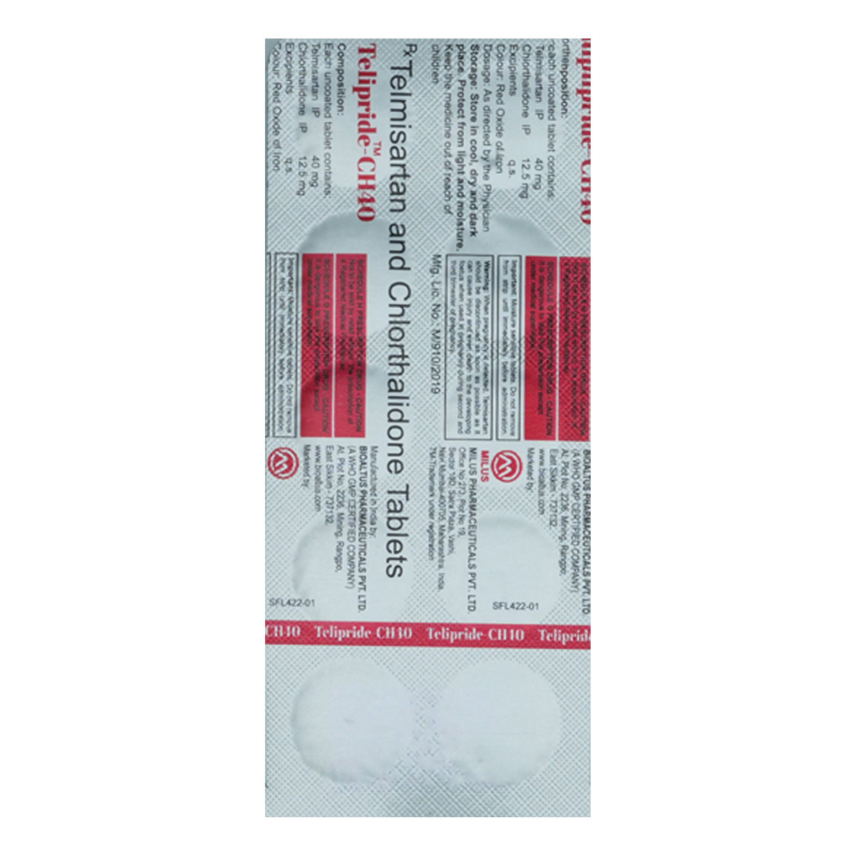 Telipride-CH 40 Tablet 10's, Pack of 10 Telipride-CH 40 Tablet 10's, Pack of 10