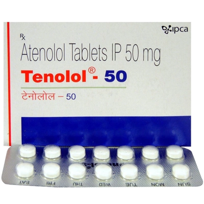 Tenolol-50 Tablet 14's, Pack of 14 TABLETS