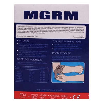 Mgrm Tennis Elbow Support 0306 Medium, 1 Count, Pack of 1