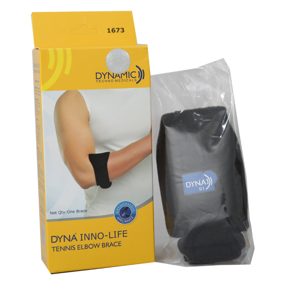 Dyna Tennis Elbow Brace Size 1 Universal,1 Count, Pack of 1 Dyna Tennis Elbow Brace Size 1 Universal,1 Count, Pack of 1