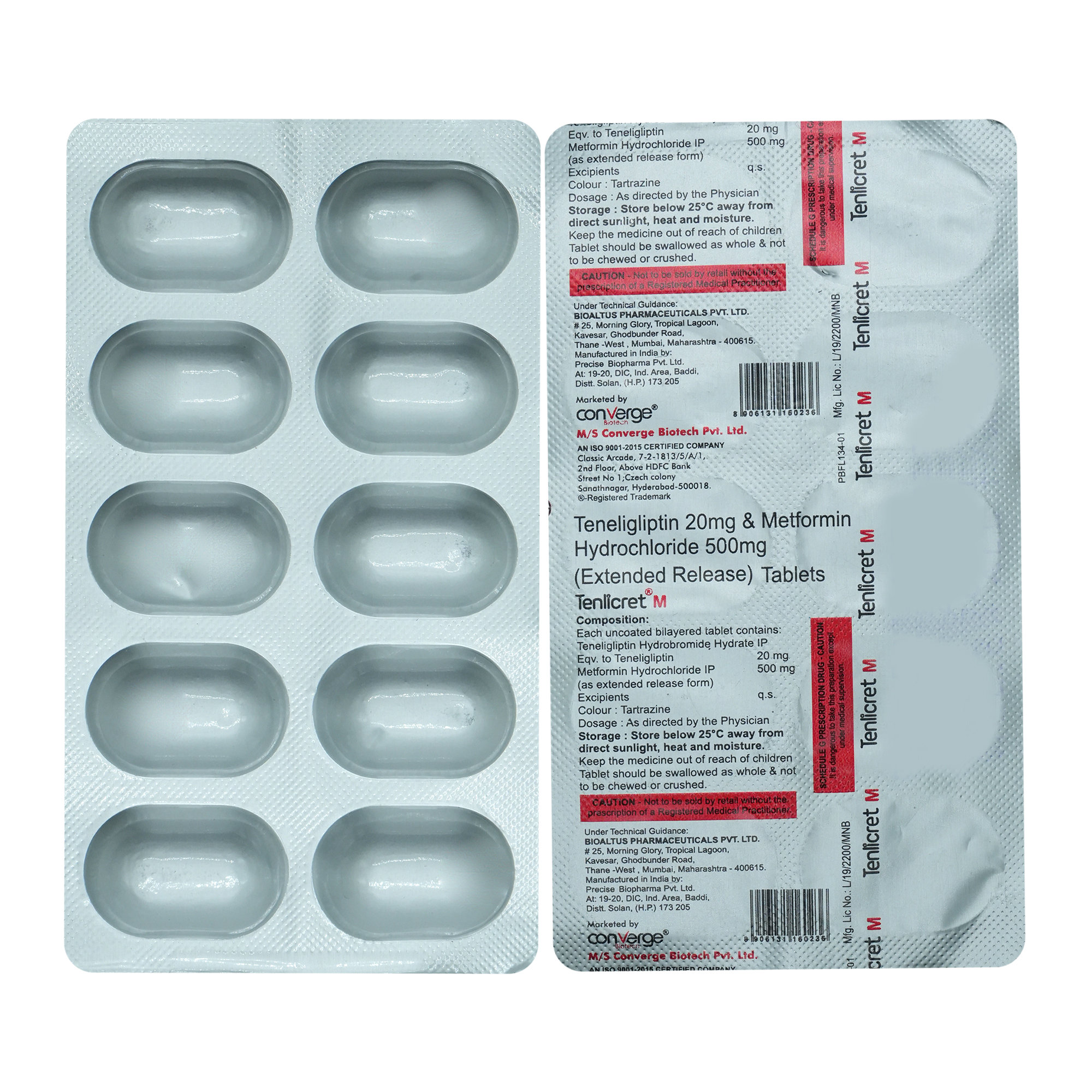 Tenlicret M Tablet 10's, Pack of 10 TABLETS Tenlicret M Tablet 10's, Pack of 10 TABLETS