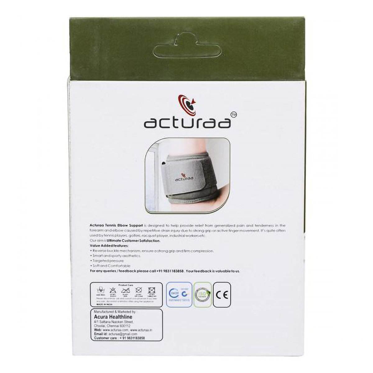 Acura Tennis Elbow Support Universal, 1 Count, Pack of 1 Acura Tennis Elbow Support Universal, 1 Count, Pack of 1