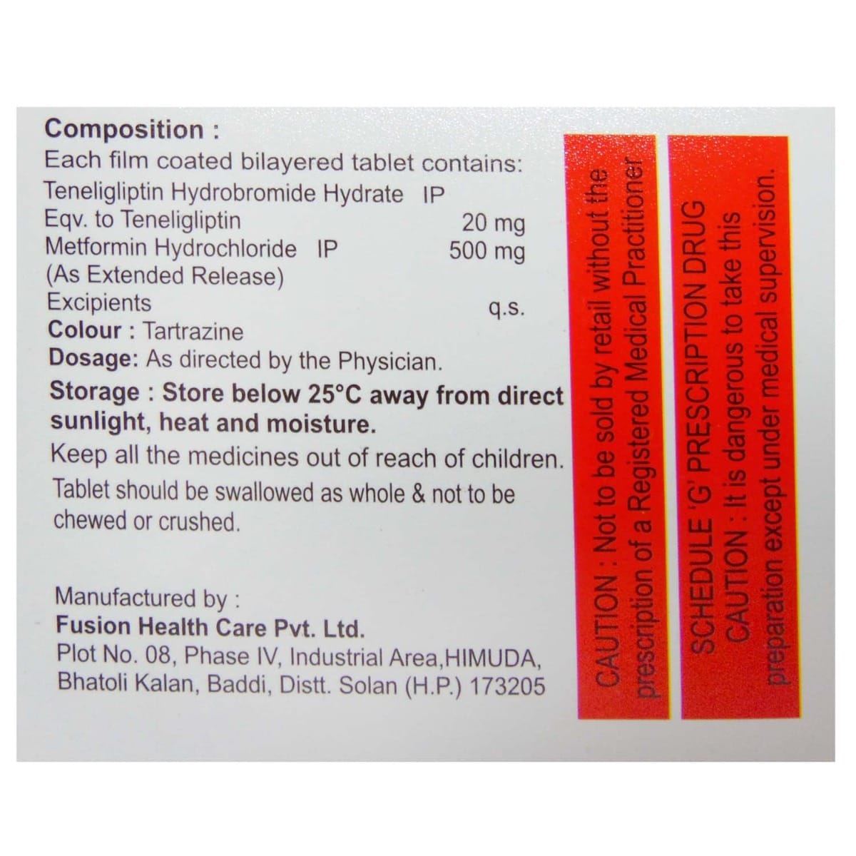 Tensorin-M Tablet 10's, Pack of 10 TABLETS Tensorin-M Tablet 10's, Pack of 10 TABLETS