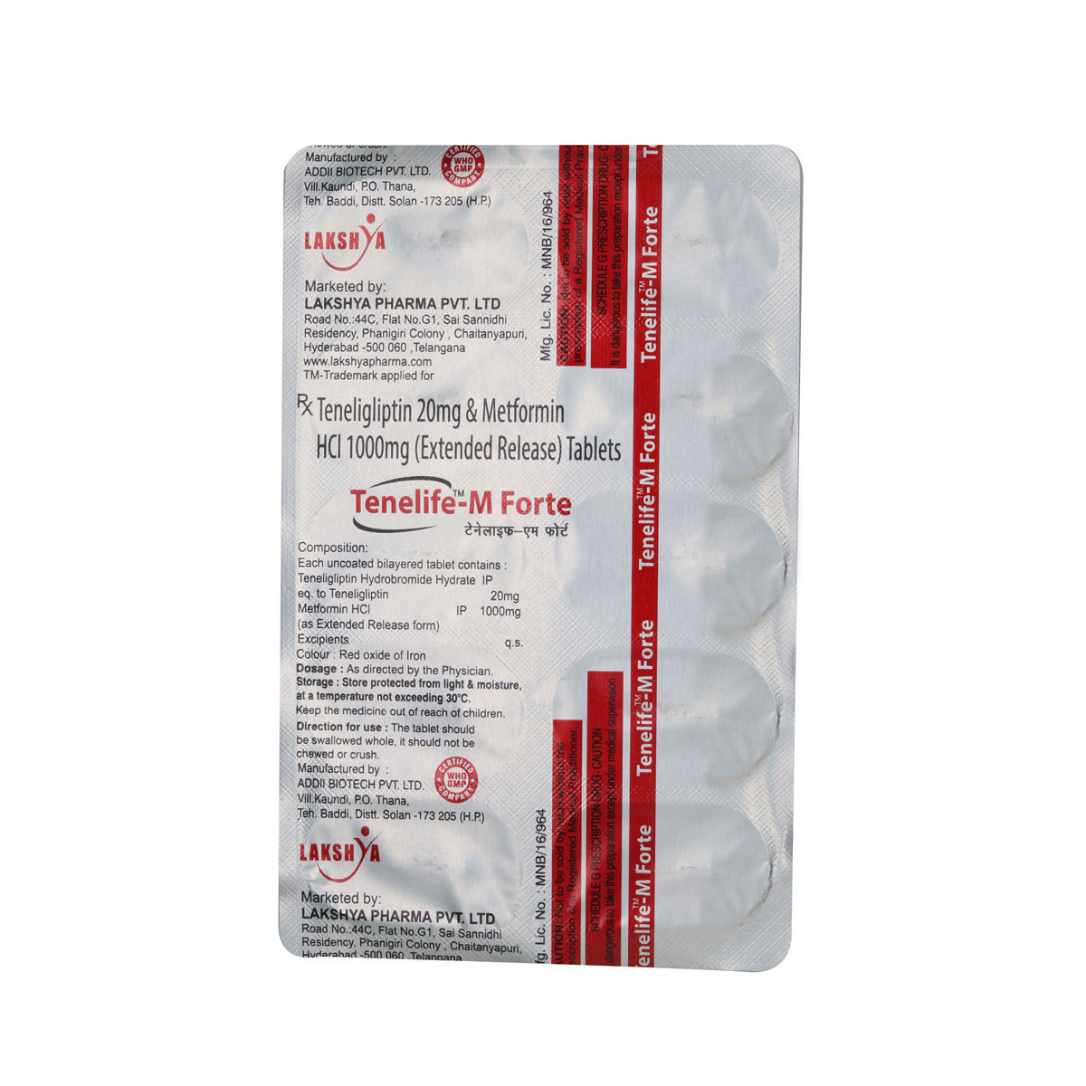 Tenelife-M Forte Tablet 10's, Pack of 10 TABLETS Tenelife-M Forte Tablet 10's, Pack of 10 TABLETS