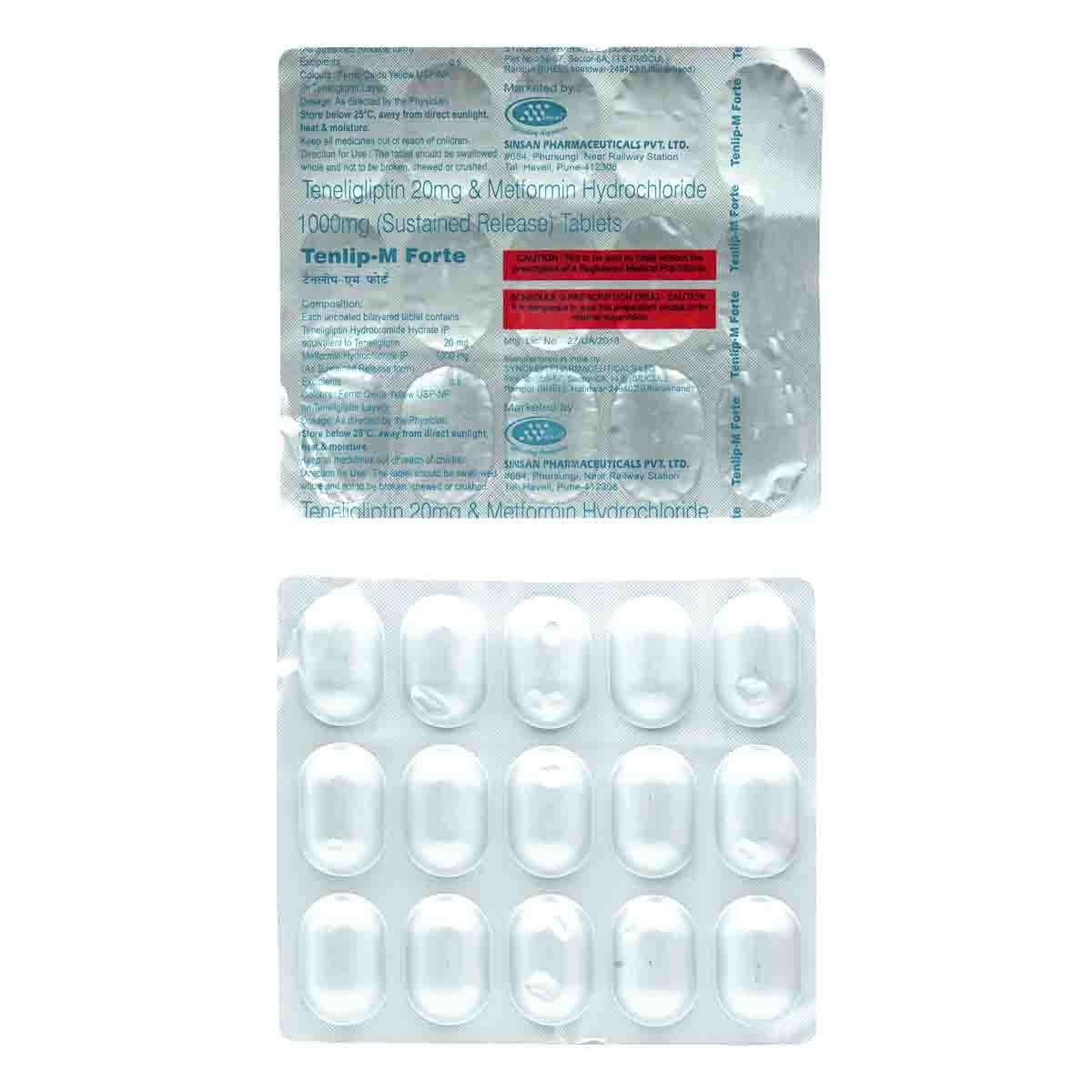 Tenlip-M Forte Tablet 15's, Pack of 15 Tenlip-M Forte Tablet 15's, Pack of 15