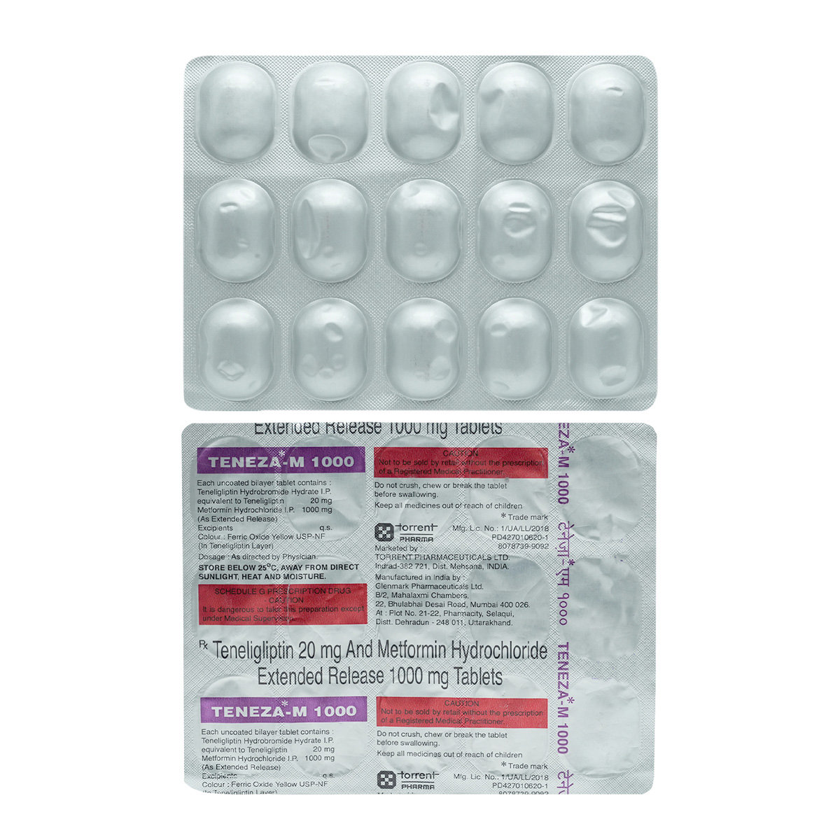 Teneza-M 1000 Tablet 15's, Pack of 15 TabletS Teneza-M 1000 Tablet 15's, Pack of 15 TabletS