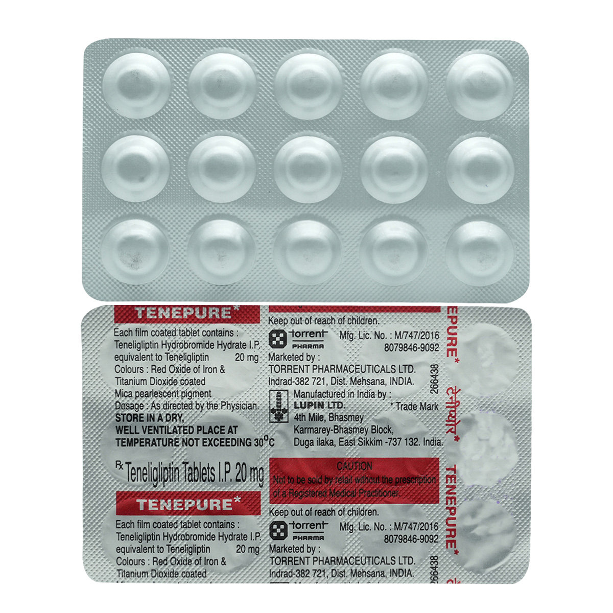 Tenepure-20 Tablet 15's, Pack of 15 TABLETS Tenepure-20 Tablet 15's, Pack of 15 TABLETS
