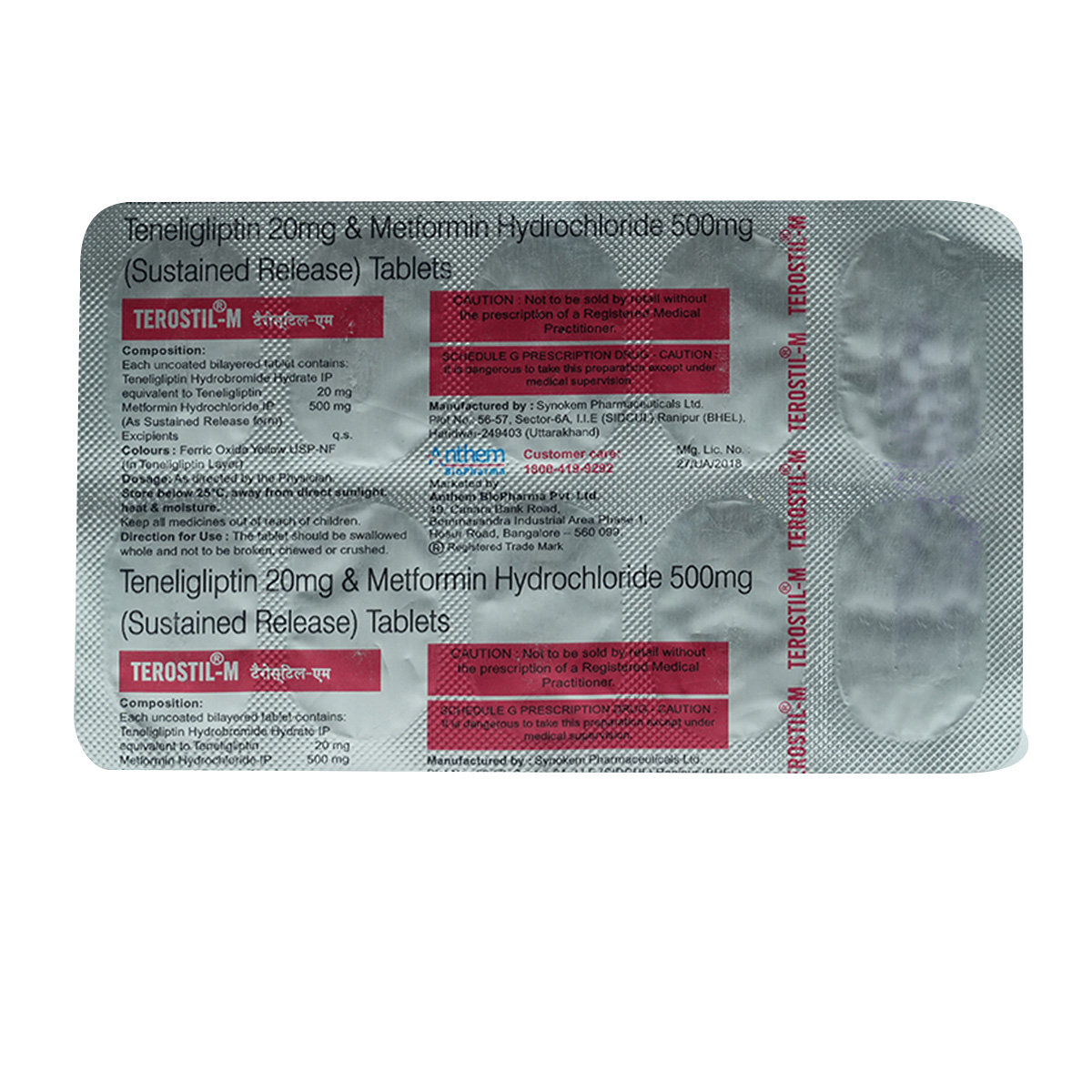 Terostil-M Tablet 10's, Pack of 10 TABLETS Terostil-M Tablet 10's, Pack of 10 TABLETS