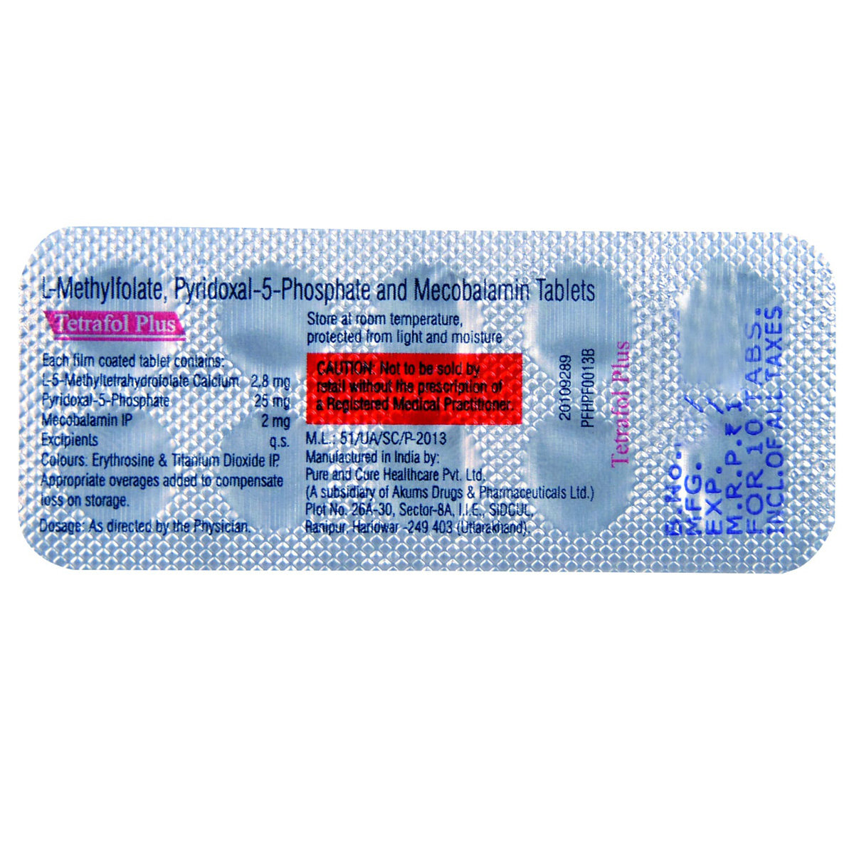 Tetrafol Plus Tablet 10's, Pack of 10 TABLETS Tetrafol Plus Tablet 10's, Pack of 10 TABLETS