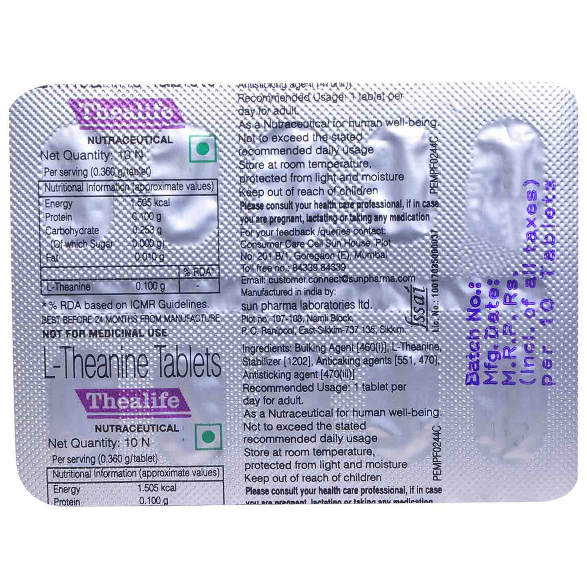 Thealife Tablet 10's, Pack of 10 Thealife Tablet 10's, Pack of 10