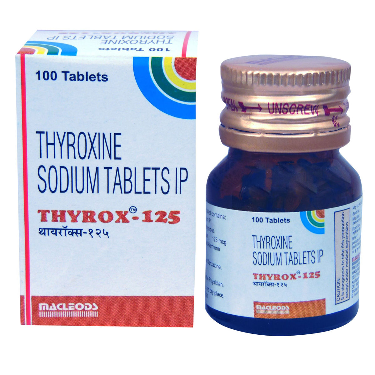 Buy Thyrox 125 Tablet 100's Online