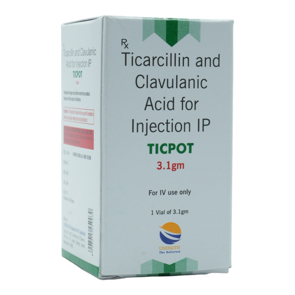 Ticpot 3.1 gm Injection 1's, Pack of 1 Ticpot 3.1 gm Injection 1's, Pack of 1