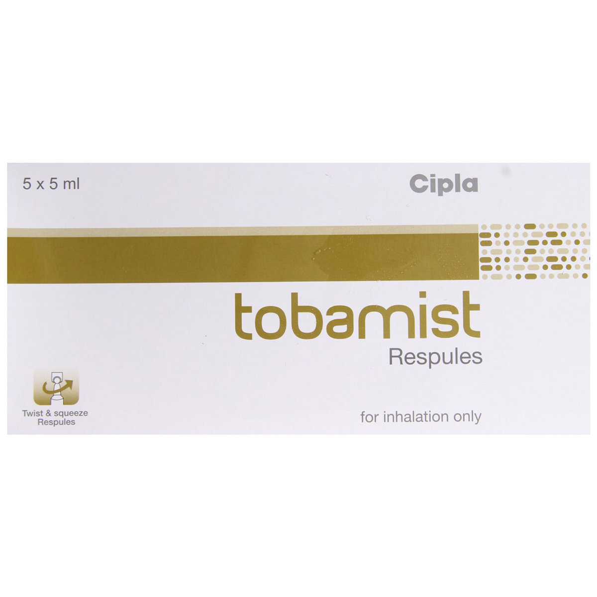 Tobamist Respules 5X5 ml, Pack of 5 RespulesS Tobamist Respules 5X5 ml, Pack of 5 RespulesS