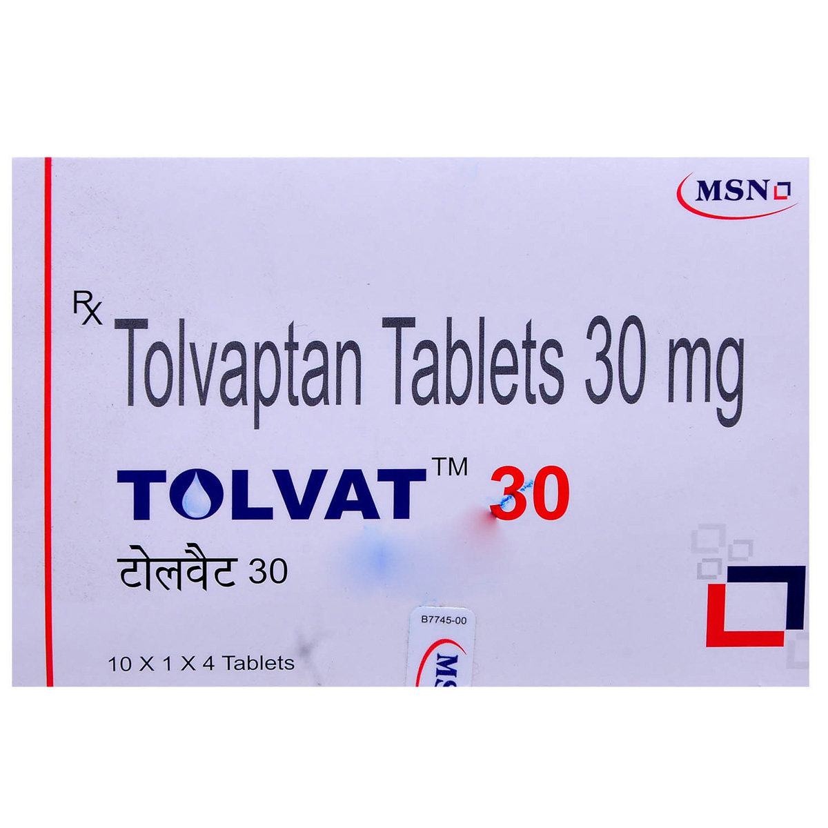 TOLVAT 30MG TABLET, Pack of 4 TABLETS TOLVAT 30MG TABLET, Pack of 4 TABLETS