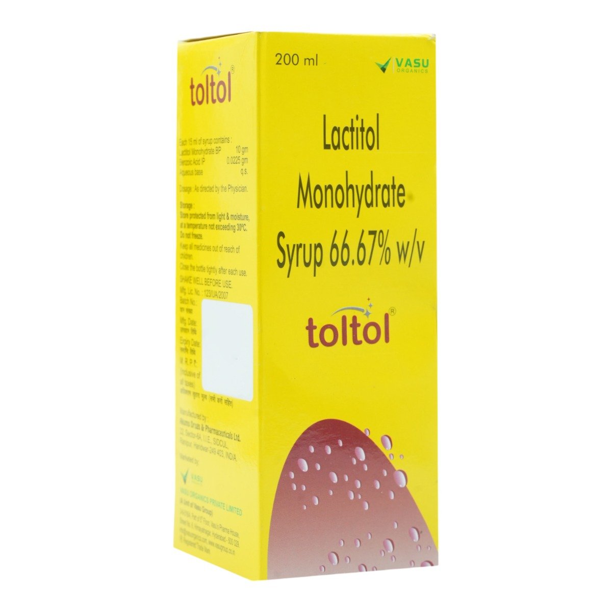 Toltol 66.67% Syrup 200 ml, Pack of 1 SYRUP Toltol 66.67% Syrup 200 ml, Pack of 1 SYRUP