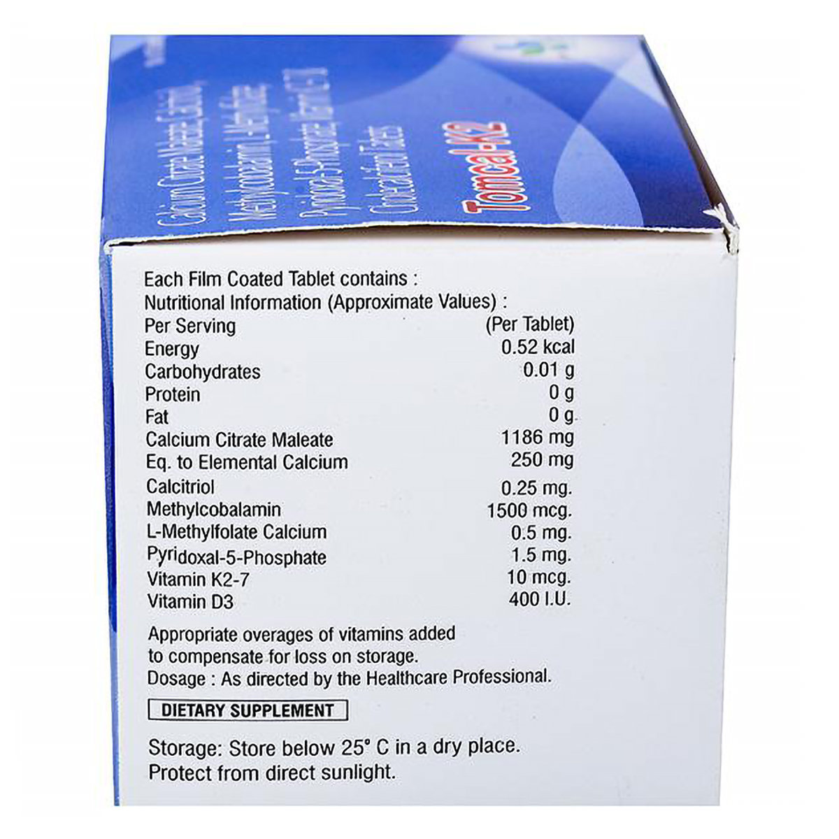 Tomcal-K2 Tablet 10's, Pack of 10 Tomcal-K2 Tablet 10's, Pack of 10