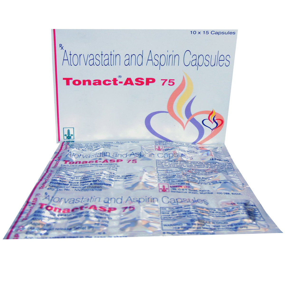 Tonact-ASP 75 Capsule 15's, Pack of 15 CAPSULES Tonact-ASP 75 Capsule 15's, Pack of 15 CAPSULES