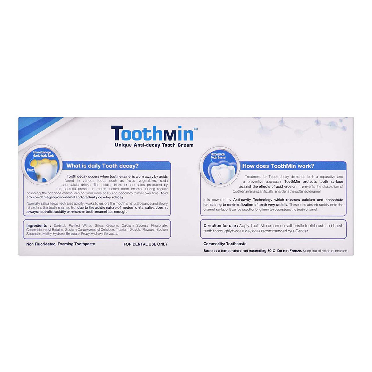 Toothmin Unique Anti-Decay Tooth Cream, 70 gm, Pack of 1 Toothmin Unique Anti-Decay Tooth Cream, 70 gm, Pack of 1