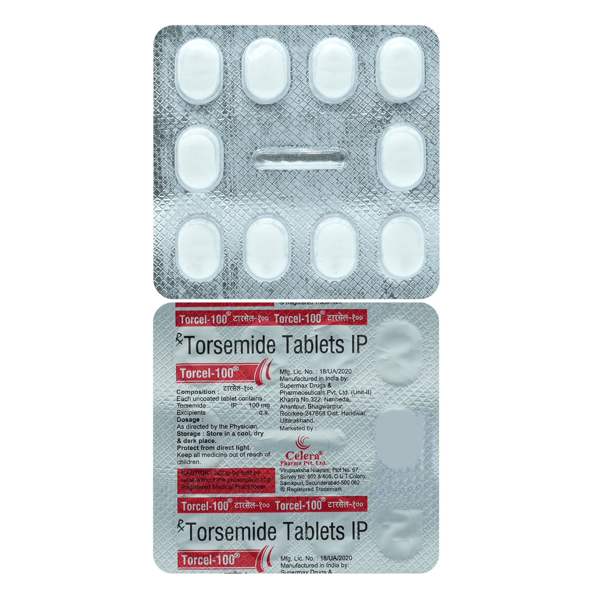 Buy Torcel 100mg Tablet 10's Online