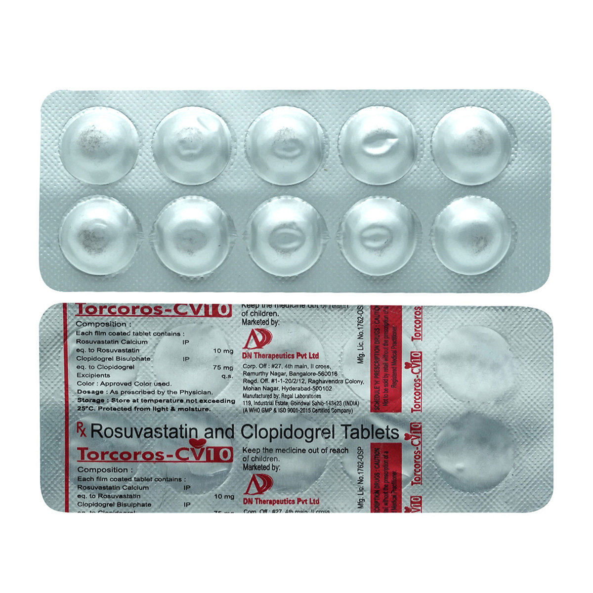 Torcoros-CV 10 Tablet 10's, Pack of 10 TABLETS Torcoros-CV 10 Tablet 10's, Pack of 10 TABLETS