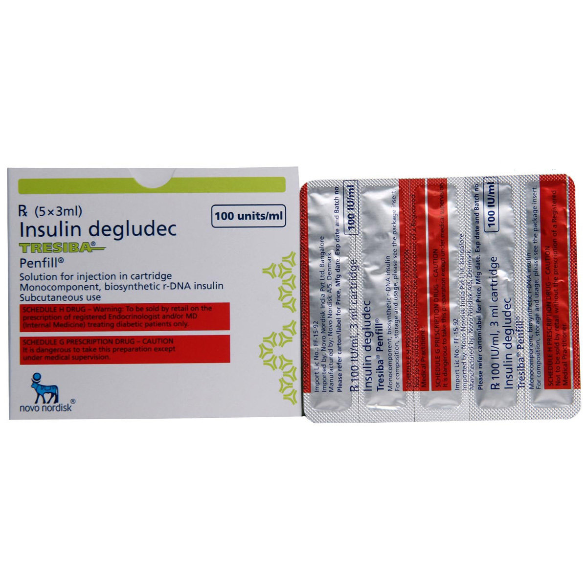 Tresiba 100U/ml Flextouch 3 ml, Pack of 1 Injection Tresiba 100U/ml Flextouch 3 ml, Pack of 1 Injection