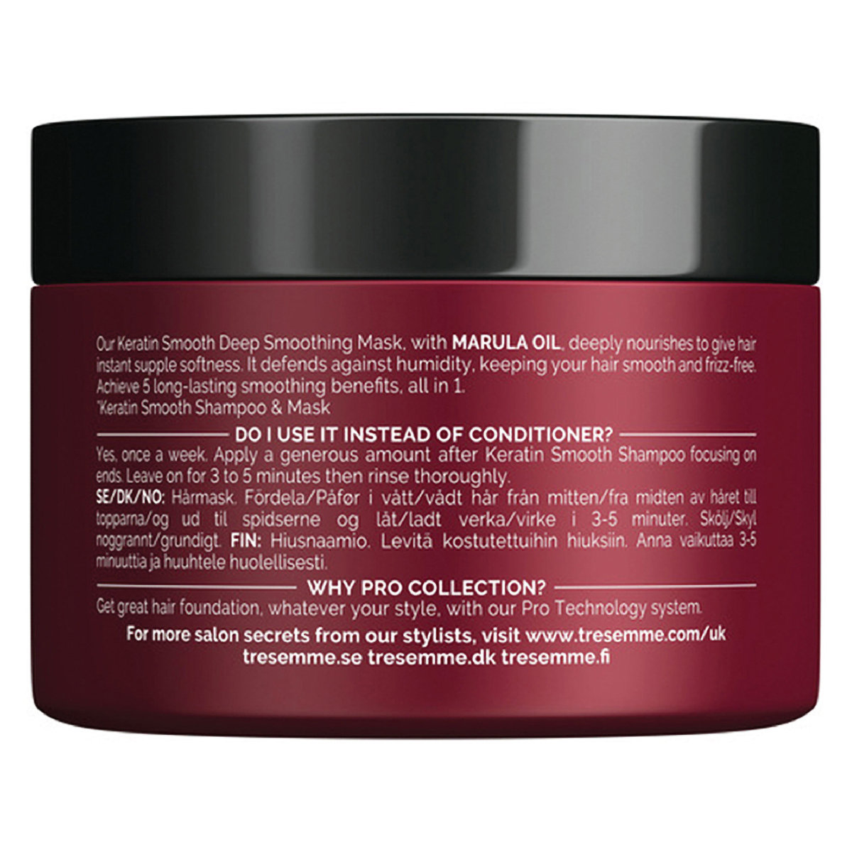 Tresemme Keratin Deep Smoothening Hair Mask, 300 ml, Pack of 1 Tresemme Keratin Deep Smoothening Hair Mask, 300 ml, Pack of 1