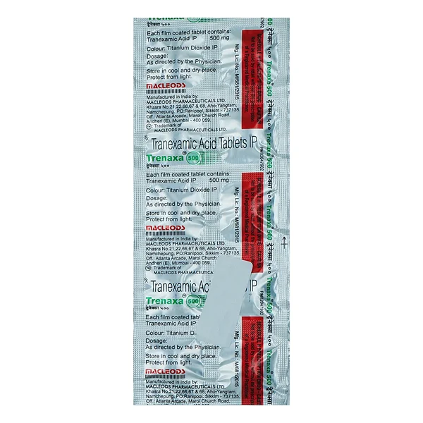Trenaxa 500 Tablet 10's, Pack of 10 TABLETS