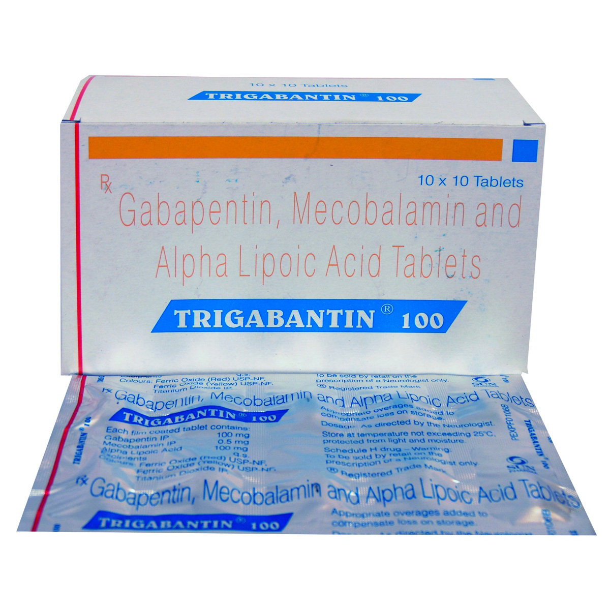 Trigabantin 100 Tablet 10's, Pack of 10 TABLETS Trigabantin 100 Tablet 10's, Pack of 10 TABLETS