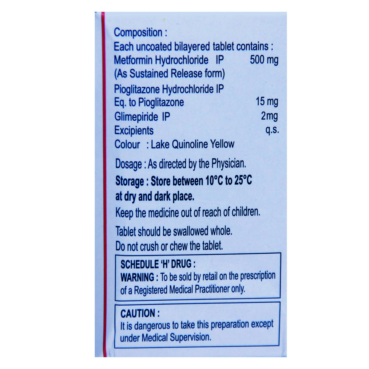 Triglimisave 2 Tablet 10's, Pack of 10 TABLETS Triglimisave 2 Tablet 10's, Pack of 10 TABLETS