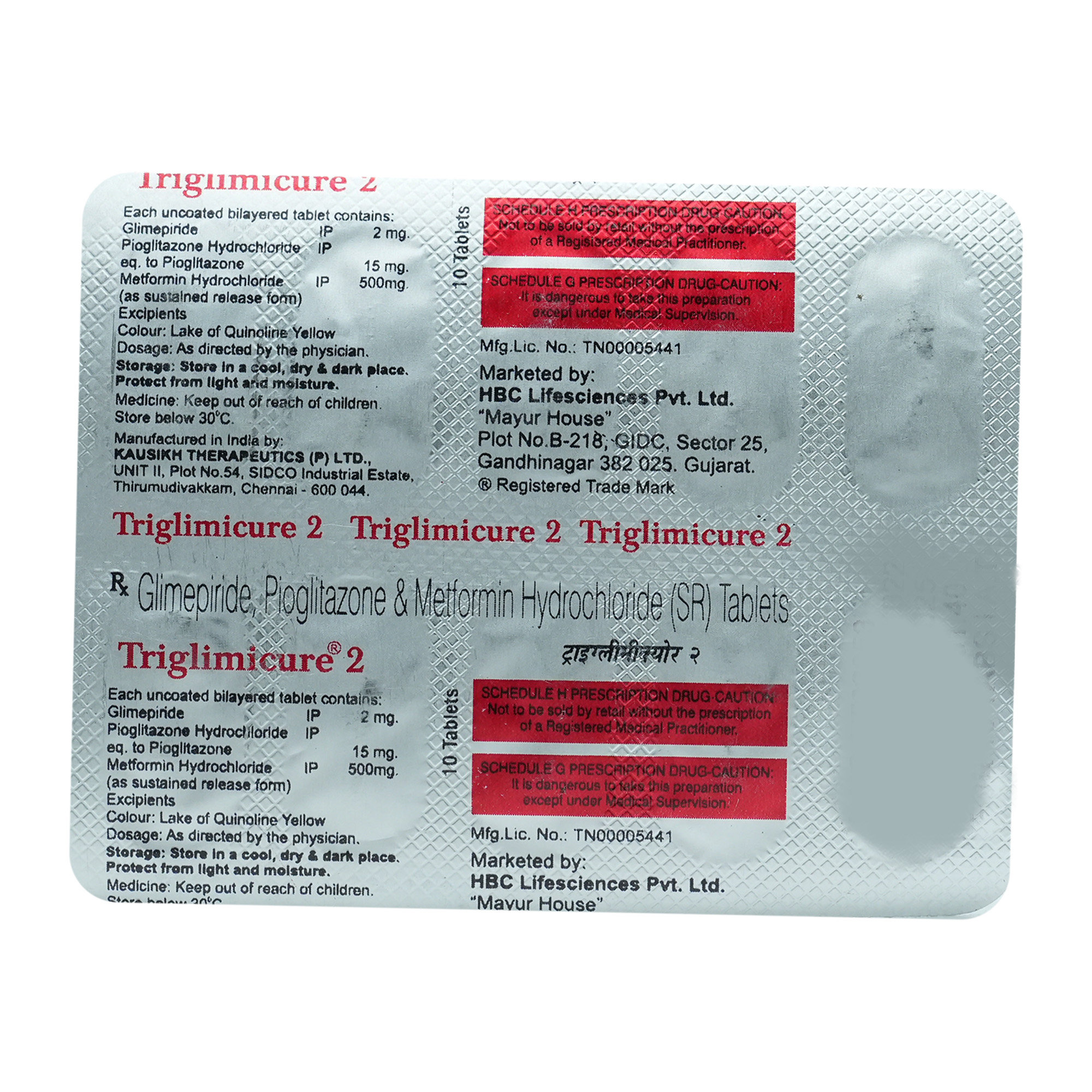 Triglimicure 2 Tablet 10's, Pack of 10 TABLETS Triglimicure 2 Tablet 10's, Pack of 10 TABLETS
