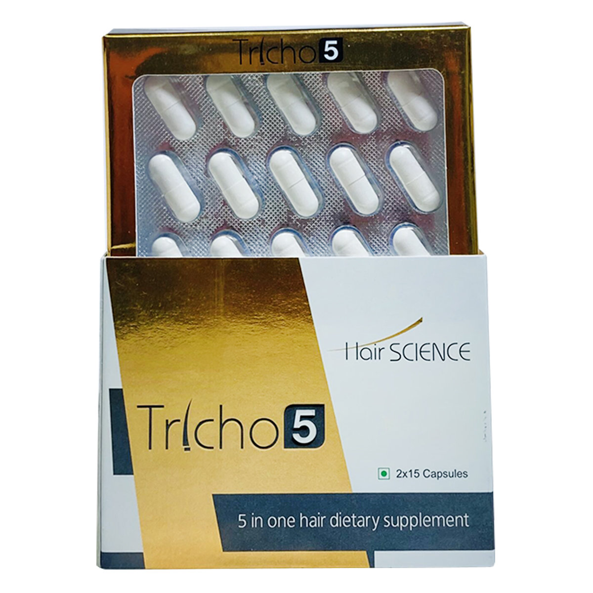 Tricho 5 Capsule 30's, Pack of 30 Tricho 5 Capsule 30's, Pack of 30