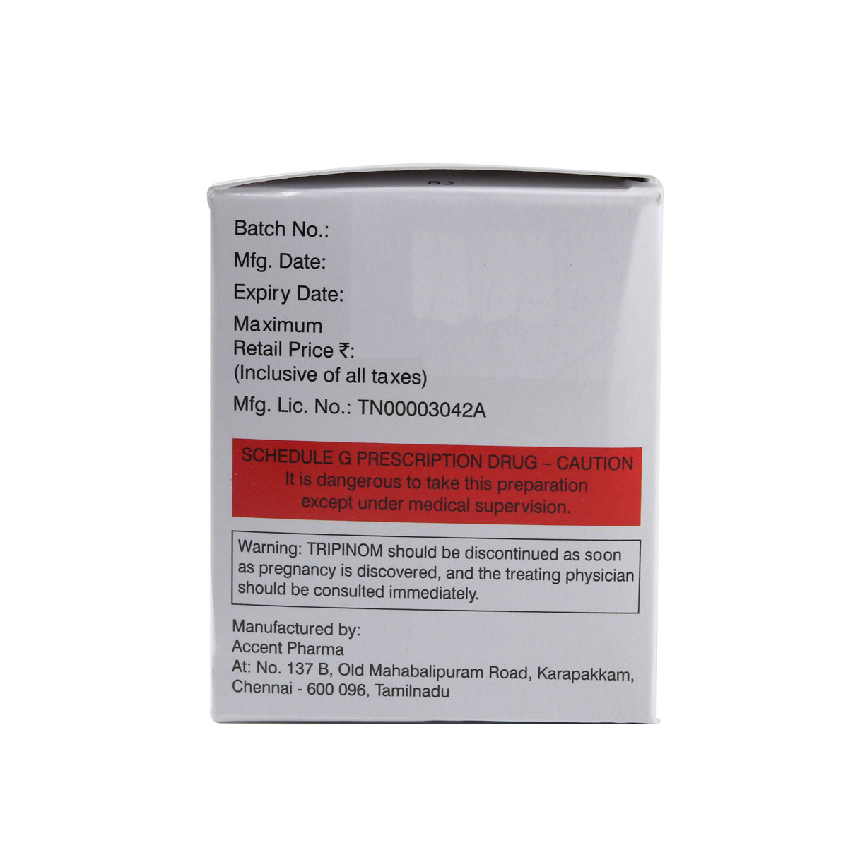 Tripin OM Tablet 15's, Pack of 15 TABLETS Tripin OM Tablet 15's, Pack of 15 TABLETS