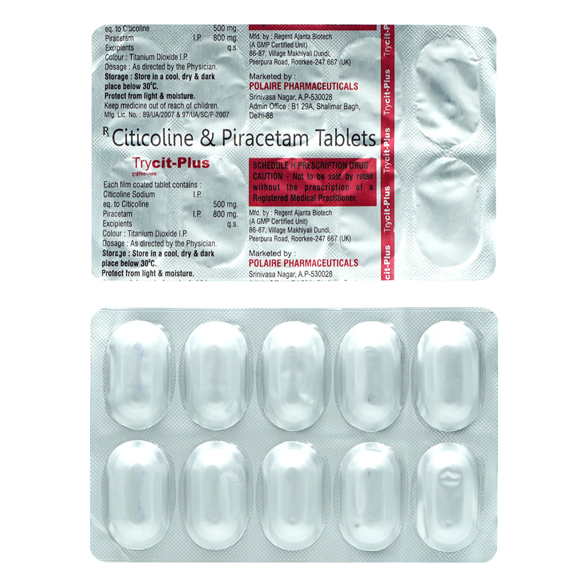 Trycit Plus Tablet 10's, Pack of 10 TABLETS Trycit Plus Tablet 10's, Pack of 10 TABLETS