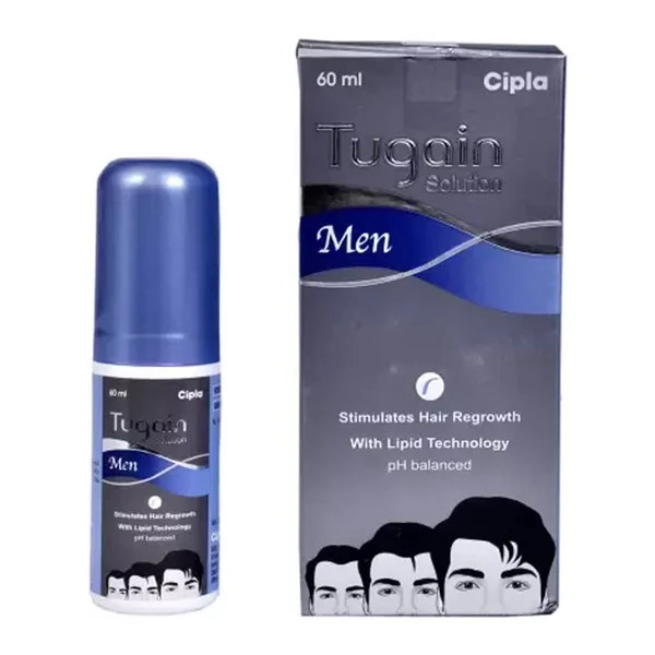 Tugain Men 5% Solution 60 ml, Pack of 1 SOLUTION