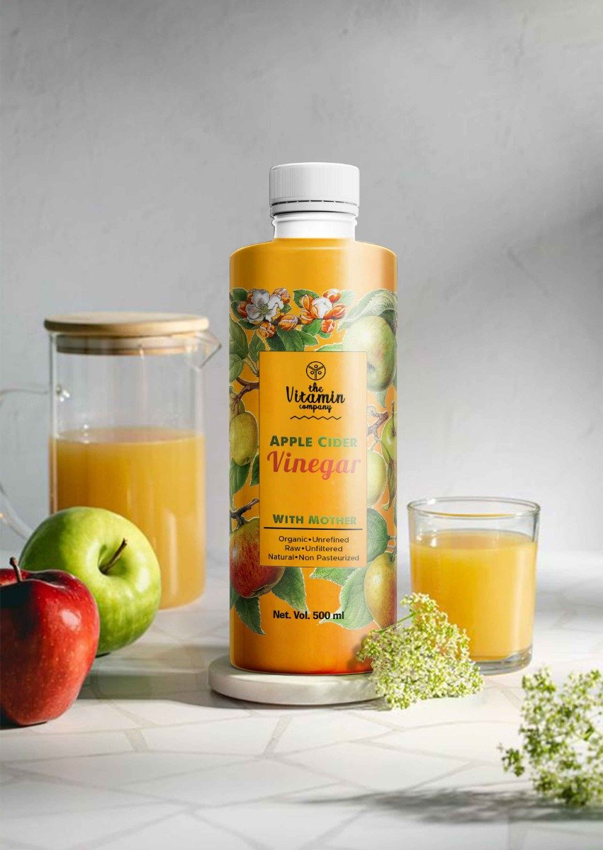 The Vitamin Company Organic Apple Cider Vinegar with Mother, 500 ml, Pack of 1 The Vitamin Company Organic Apple Cider Vinegar with Mother, 500 ml, Pack of 1