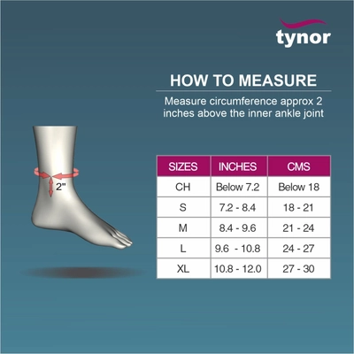 Tynor Ankle Brace Single Small, 1 Count, Pack of 1