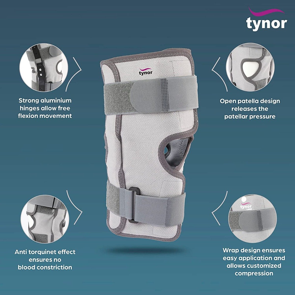 Tynor Functional Knee Support Small, 1 Count, Pack of 1 Tynor Functional Knee Support Small, 1 Count, Pack of 1