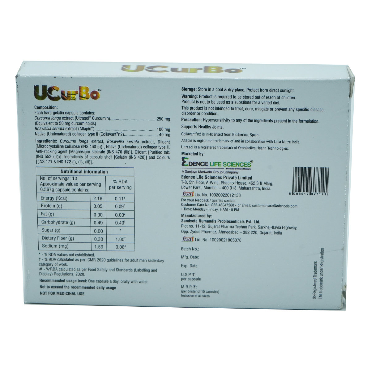 Ucurbo Softgel Capsule 10's, Pack of 10 Ucurbo Softgel Capsule 10's, Pack of 10