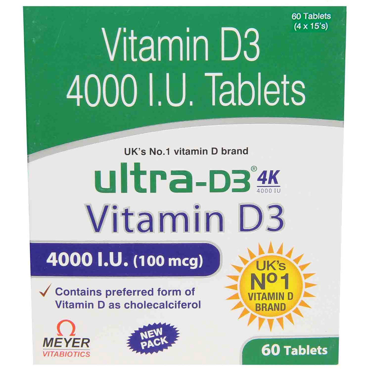 Ultra D3 4K Tablet 15's, Pack of 15 Ultra D3 4K Tablet 15's, Pack of 15