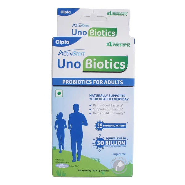 ActivStart Uno Biotics Sachet Sugar Free 1 gm, Pack of 1 GRANULE